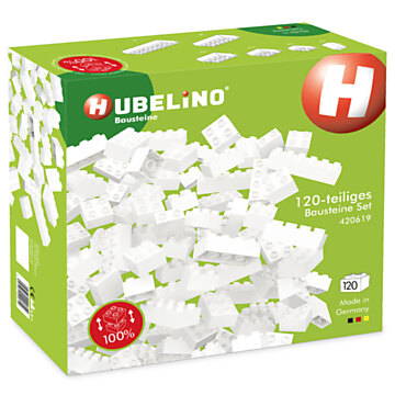 Hubelino Bausteine ​​Weiß, 120 Stück.