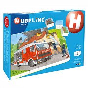 Hubelino Block Puzzle Fire Brigade - 35 pcs.