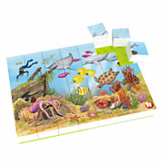 Hubelino Block Puzzle Underwater World, 35 pcs.