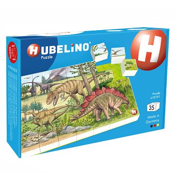 Hubelino Block Puzzle Dinosaur World - 35 pcs.