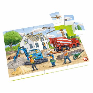 Hubelino Block Puzzle On the Construction Site, 35 pcs.