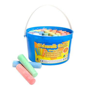 Sidewalk Chalk in Bucket, 50 pcs.