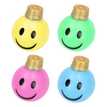 Splat-Ball-Glühbirne mit Smiley