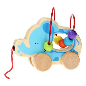 Joueco Rolling Animals with Bead Track - Elephant