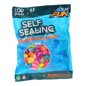 Aqua Fun Self-Locking Water Bombs, 100 pcs