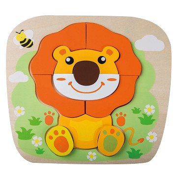 Jouéco Wooden Animal Puzzle - Lion