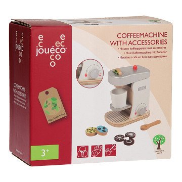 Jouéco Wooden Coffee Maker with Accessories