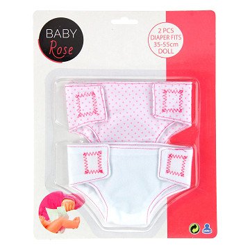Baby Rose Cloth Diaper, 2 pcs.