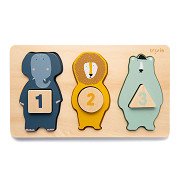 Trixie Wooden Counting Puzzle Animals, 6 pcs.