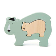 Trixie Wooden Baby Puzzle - Mr. Polar Bear