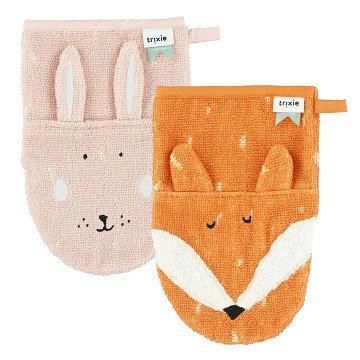 Trixie Washcloths - Mrs Rabbit and Mr. Fox, 2st.