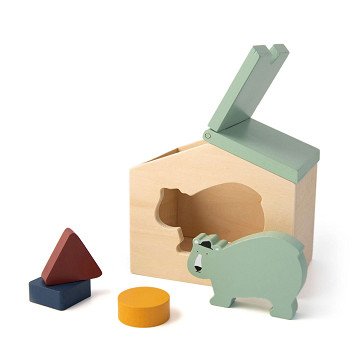 Trixie Wooden House with Blocks - Mr. Polar Bear