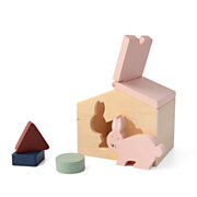 Trixie Wooden House with Blocks - Mrs. Rabbit