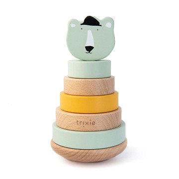 Trixie Wooden Stacking Toys - Mr. Polar Bear, 7pcs.