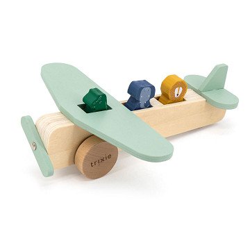 Trixie Wooden Animal Airplane