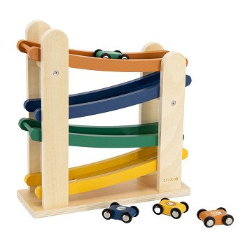 Trixie Wooden Car Track with 4 Cars