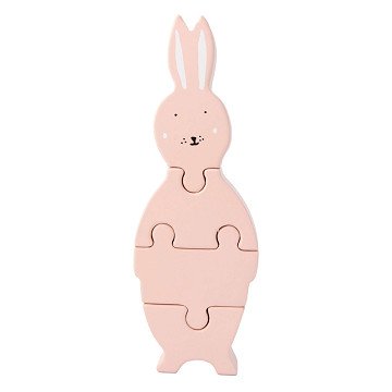 Trixie Houten Dierenvormenpuzzel - Mrs. Rabbit, 4st.