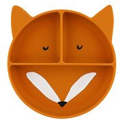 Trixie Silicone Plate with Compartments and Suction Cup - Mr. Fox