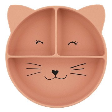 Trixie Siliconen Bord met Vakjes en Zuignap  - Mrs. Cat