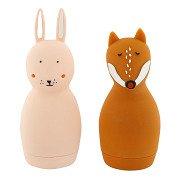 Trixie Bath Toys Squeezy Animals - Mrs. Rabbit & Mr. Fox