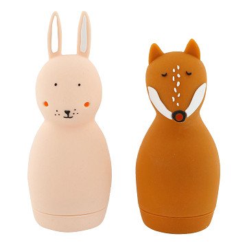 Trixie Badspeelgoed Squeezy Dieren  - Mrs. Rabbit & Mr. Fox