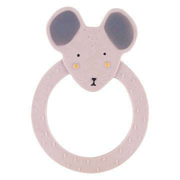 Trixie Natural Rubber Round Teething Ring - Mrs. Mouse