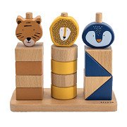 Trixie Wooden Stacking Blocks Wild Animals, 16pcs.