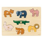 Trixie Wooden Knob Puzzle Animals, 7 pcs.