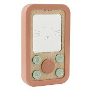 Trixie Wooden Silicone Baby Phone - Mrs. Cat