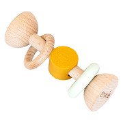 Trixie Wooden Silicone Rattle - Mr. Lion