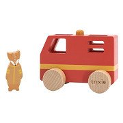 Trixie Houten Dieren Brandweerwagen Klein