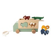 Trixie Wooden Shape Sorter Animal Truck, 6 pcs.