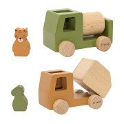 Trixie Wooden Animal Trucks, 4pcs.