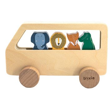 Trixie Wooden Animal Bus, 5pcs.