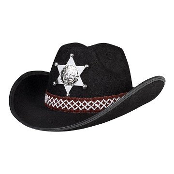 Children's Hat Sheriff Black