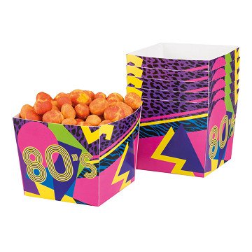 Uitdeelbakjes 80's, 6st.