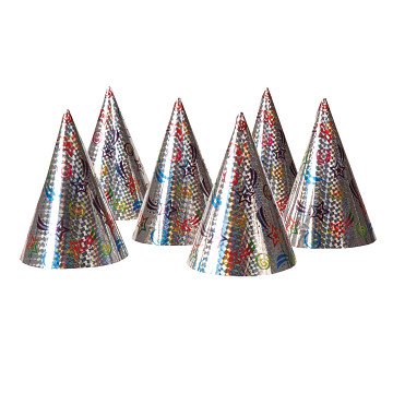 Party hats, 6 pcs.