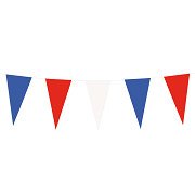 Paper Bunting Red White Blue, 10mtr.