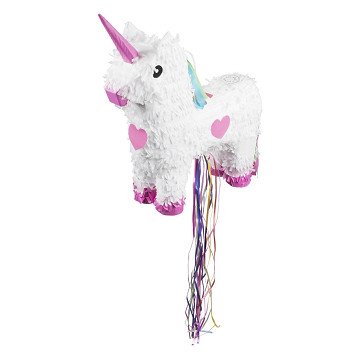 Pull Piñata Einhorn Rosa