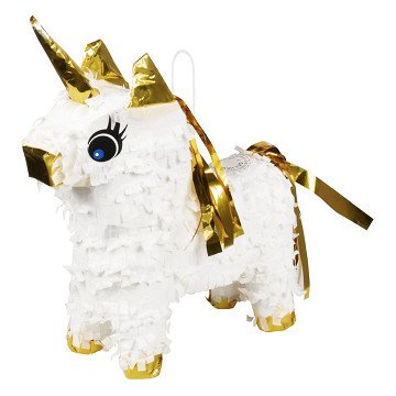 Mini Pinata Einhorn Weiß