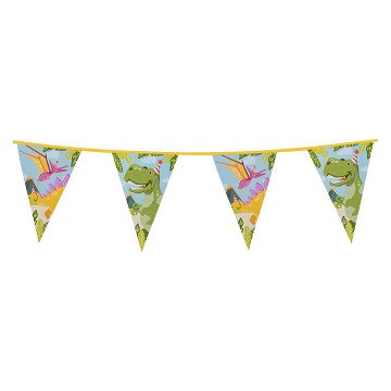 Dino-Party-Wimpelkette, 6 m.