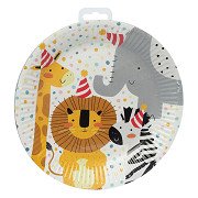 Paper Plates Safari, 8 pcs.