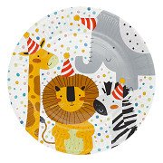 Paper Plates Safari, 8 pcs.