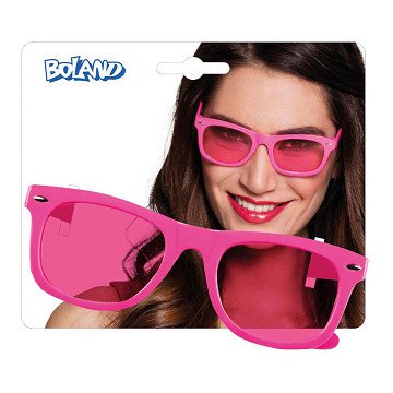 Party Glasses Dance Neon Pink