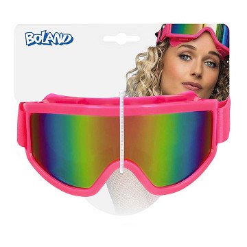 Party Ski Goggles Neon Pink