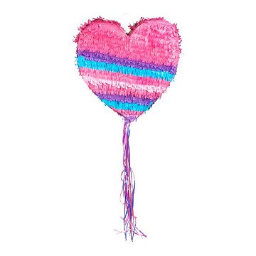 Pull Piñata Herz Rosa L