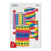 Papier-Zuglaternen 16cm, 12 Stk.