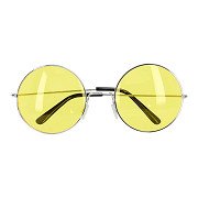 Partybril Hippie XL Geel