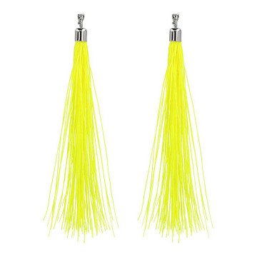 Oorbellen Festival Neon Geel, 20cm