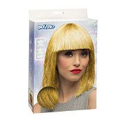 Pruik Crazy Goud